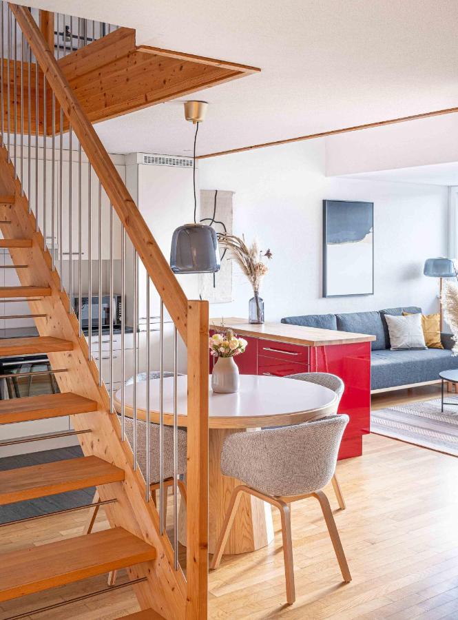 Apartament Modern 3Bdr Duplex With Skyroof In Trendy Zurich West Zewnętrze zdjęcie